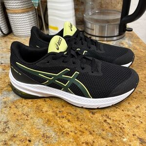 Asics Black Neon Yellow Running Shoes